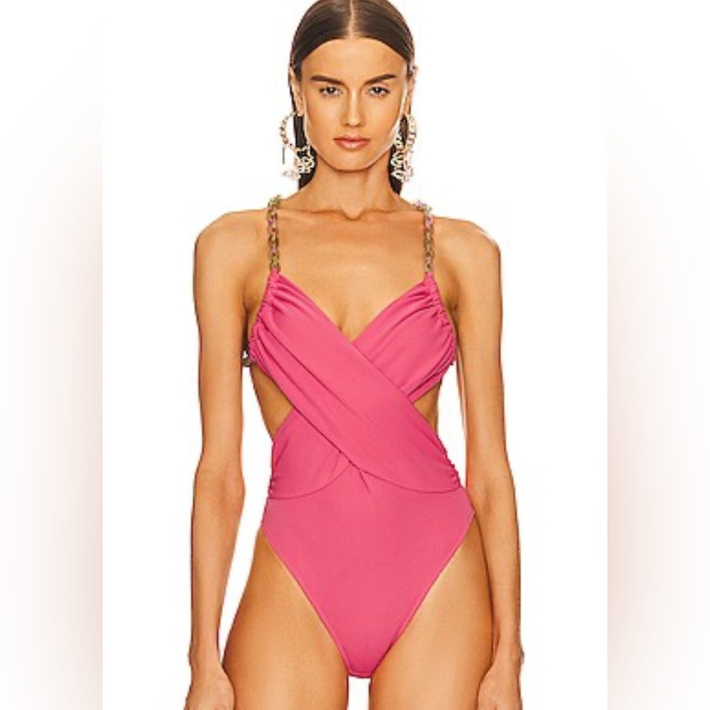 DUNDAS Revolve Pink Bodysuit (NWT) Size XL